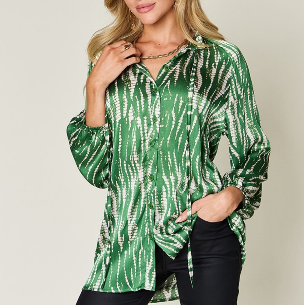Ashlyn Charmed Top - Green
